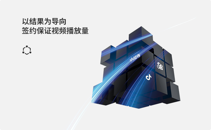 以结果为导向，签约保证视频播放量